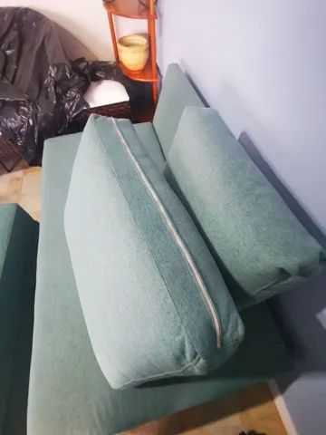 Sofa 2 lugares + chaise (móvel) - Novo - Foto 5