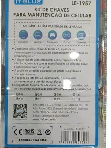 Kit de Chaves para a Manutenção de Celular com 13 Peças - Foto 2