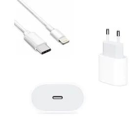 Carregador Rápido iPhone 20W PD USB-C com Cabo - Kit Apple Completo - Foto 3