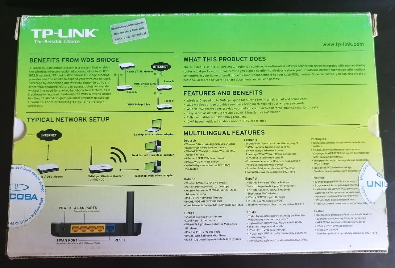 Roteador TP-LINK TL-WR340G - Foto 2