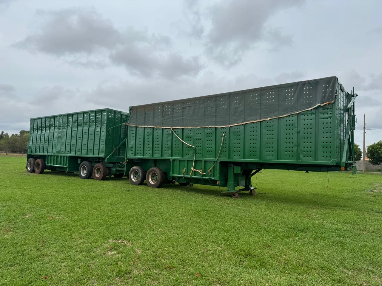 Conjunto Rodotrem canavieiro cana picada 10 metros
