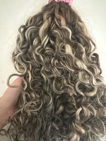 Cabelo humano, grisalho brasileiro /65cm - Foto 3