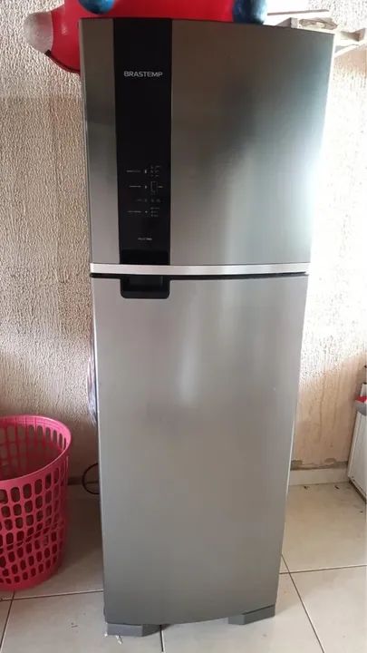Geladeira Duplex Brastemp Inox Frost Free (faço entrega)