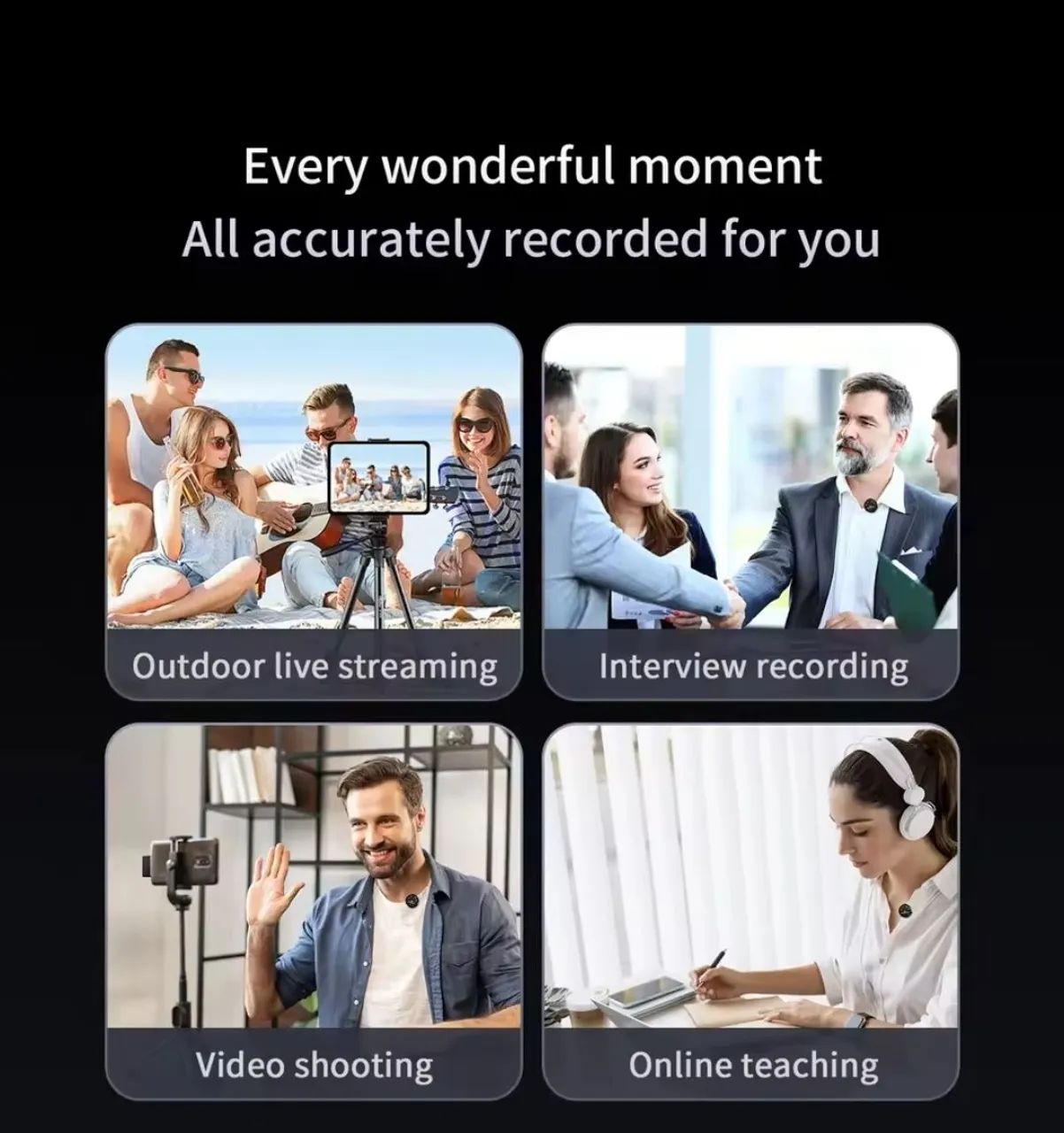 Microfone de Lapela Sem Fio  - Foto 5