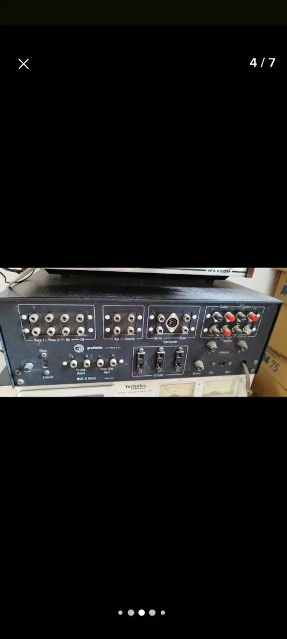 Som Philips Ga408, Technics 616, Gradiente 1200, Quasar 10000 - RETIRADA - Foto 4
