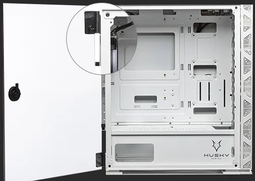 Gabinete Gamer Husky Gaming Polar, Branco - Com 4 fans ARGB - Foto 3