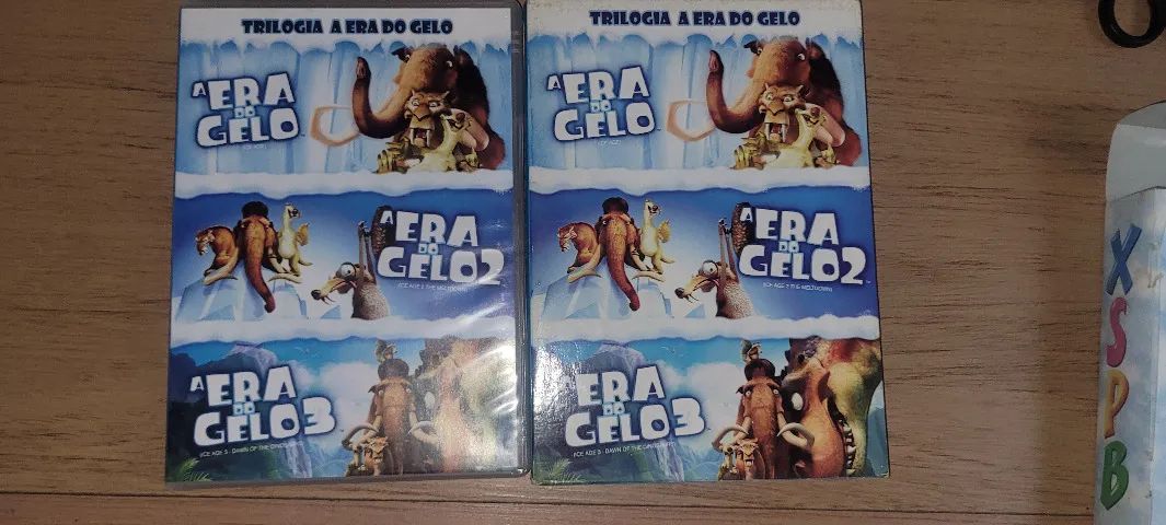 TRILOGIA : A ERA DO GELO !!! DVDS ORIGINAIS !!! NUNCA USADOS