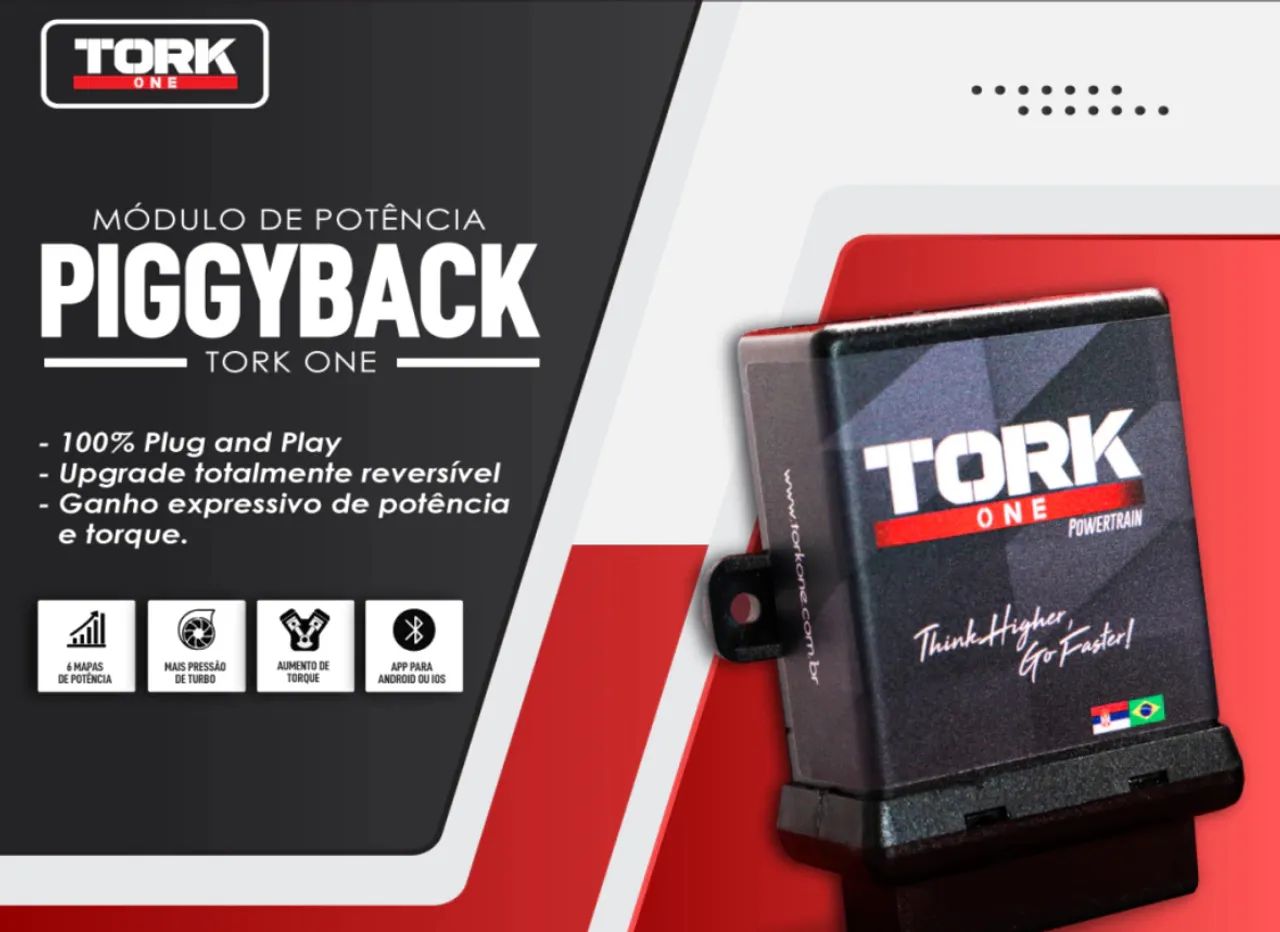 Chip de potencia (Piggyback) tork one para motor THP 1.6 turbo