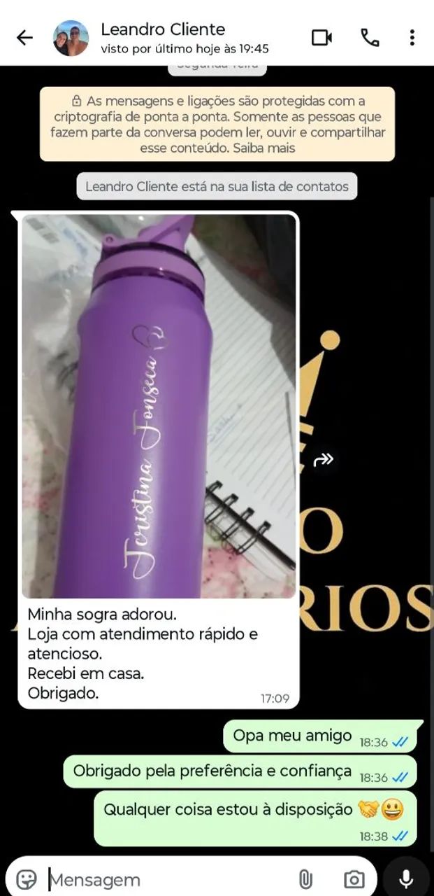 Garrafa térmica 500ml ( Gravação a laser Gratuita) - Foto 3