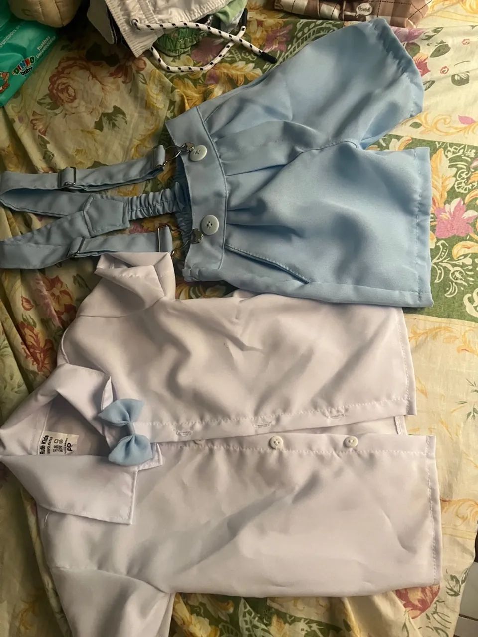 Conjunto Bebê - Camisa Social + Shorts - Foto 4