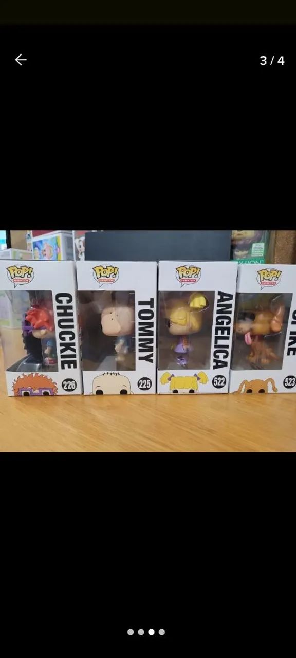 Boneco Funko Pop Rugrats Tommy, Angelica, Chuckie E Spike - Foto 3