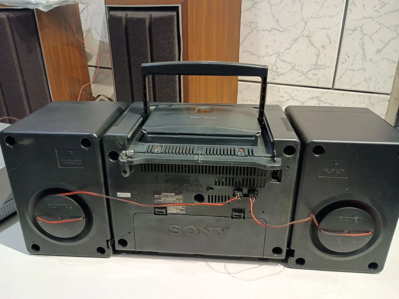 Rádio-gravador Sony CFD-510 - Antigo funcionando parcial  para colecionadores  boombox  - Foto 6