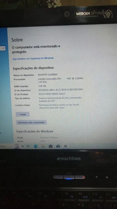 Vendo Notebook Acer eMachine usado funcionando - Foto 5