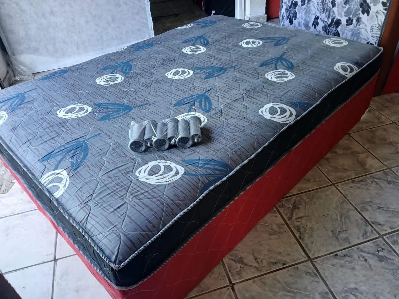 Cama Box Casal Espuma Baixa (Entrega Grátis) - Foto 4