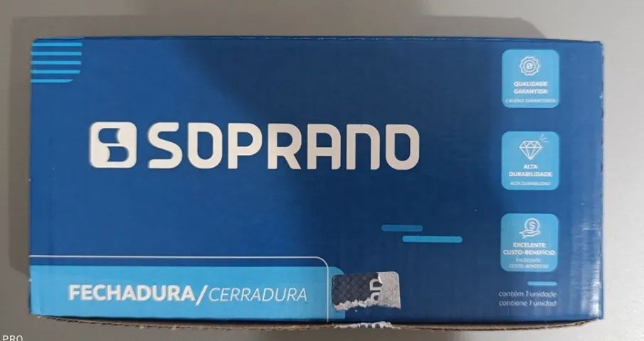 Fechadura cromada preta