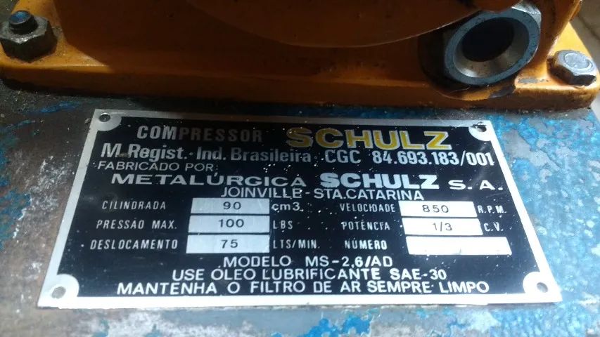 Compressor de Ar direto Sobre Base 1/2HP 2,6 Pés 120 Libras  - Foto 4