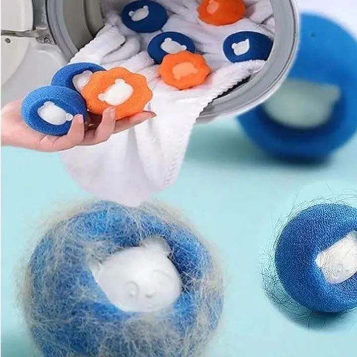 Bolas mágicas tira pelos na máquina de lavar 4 UNIDADES - Foto 4