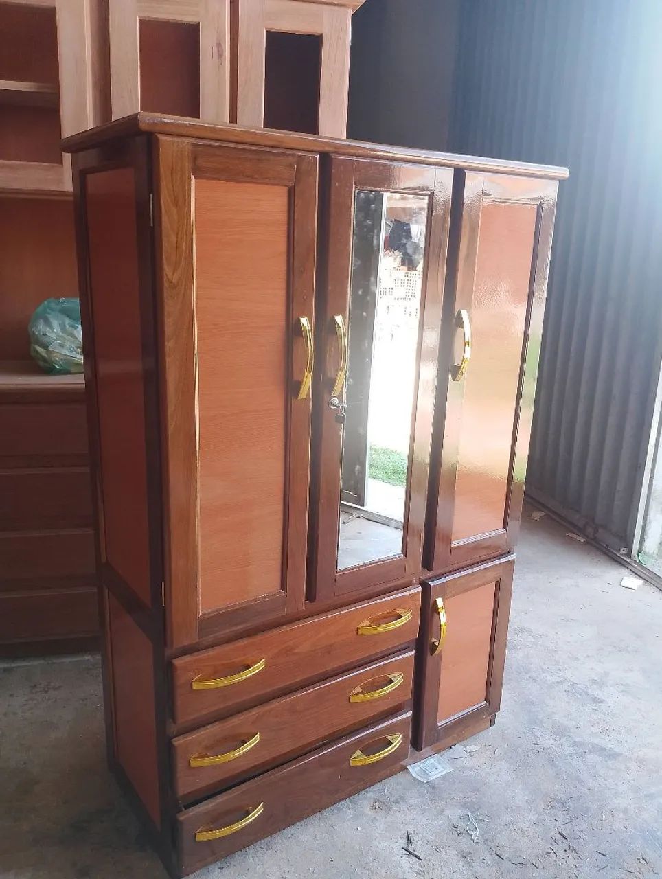 Guarda roupa de solteiro espelhado novo - Foto 5