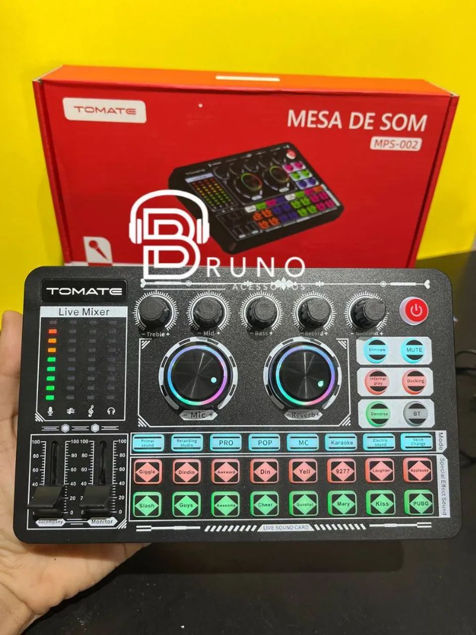 Mesa de Som Live Mixer Tomate MPS-002