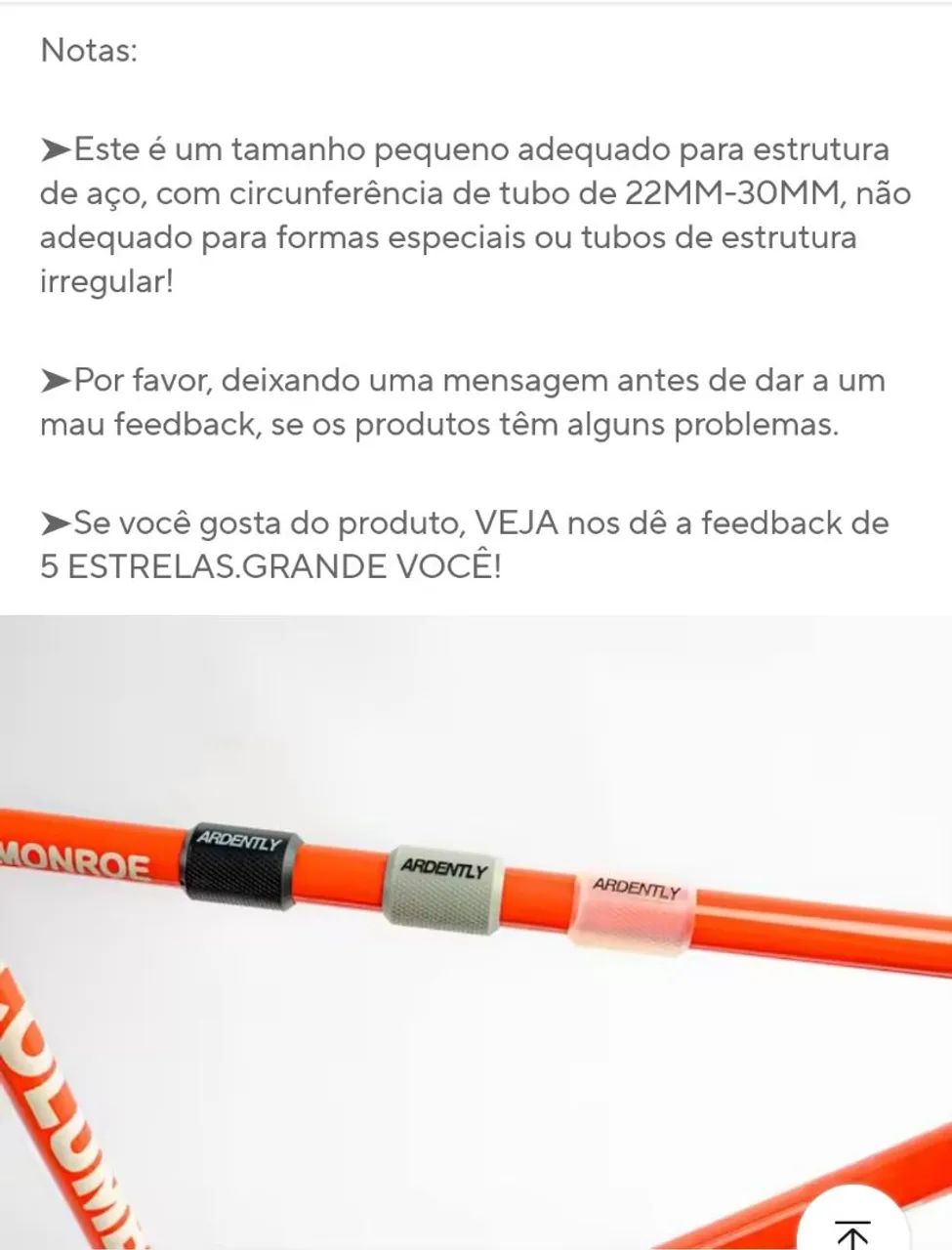 Protetor de quadro Ardently Cor preta apenas - Foto 2