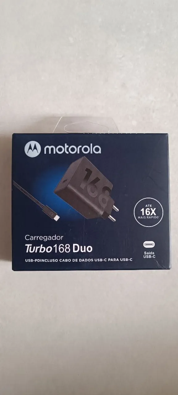 Carregador Turbo 168 Duo Motorola