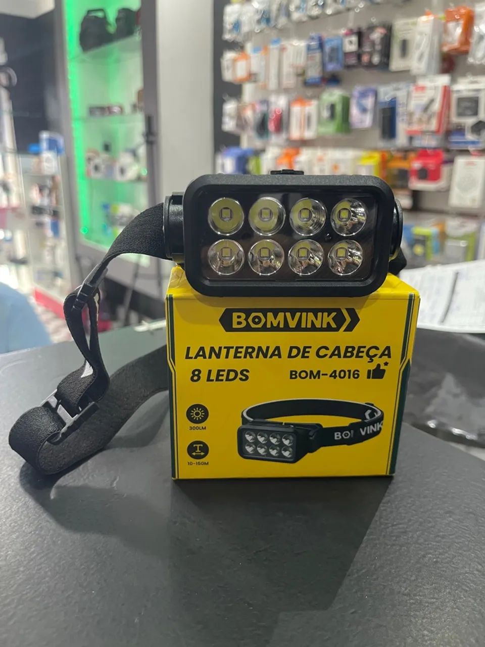 Lanterna de Cabeça 8 LEDs - Bomvink BOM-4016