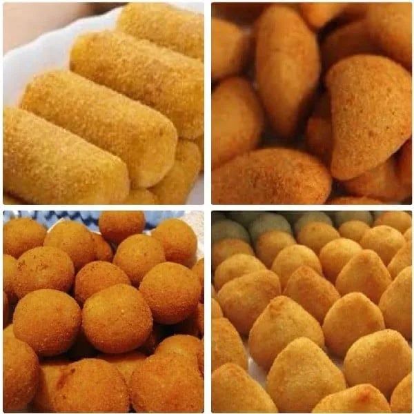COXINHA, PASTEL E ENROLADINHO