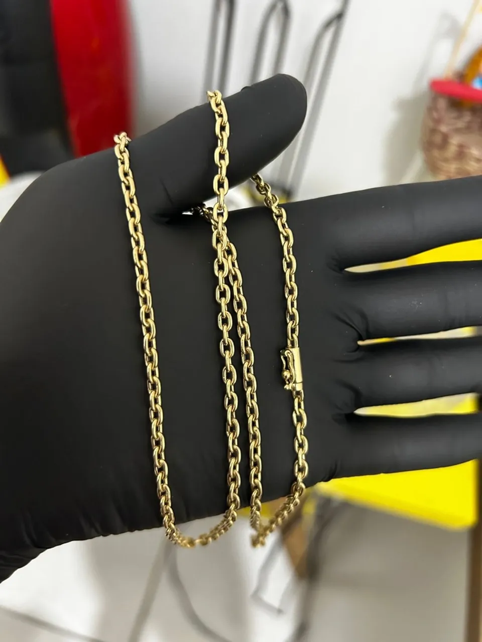 Corrente modelo Cartier 60 cm ouro 18k 8.250