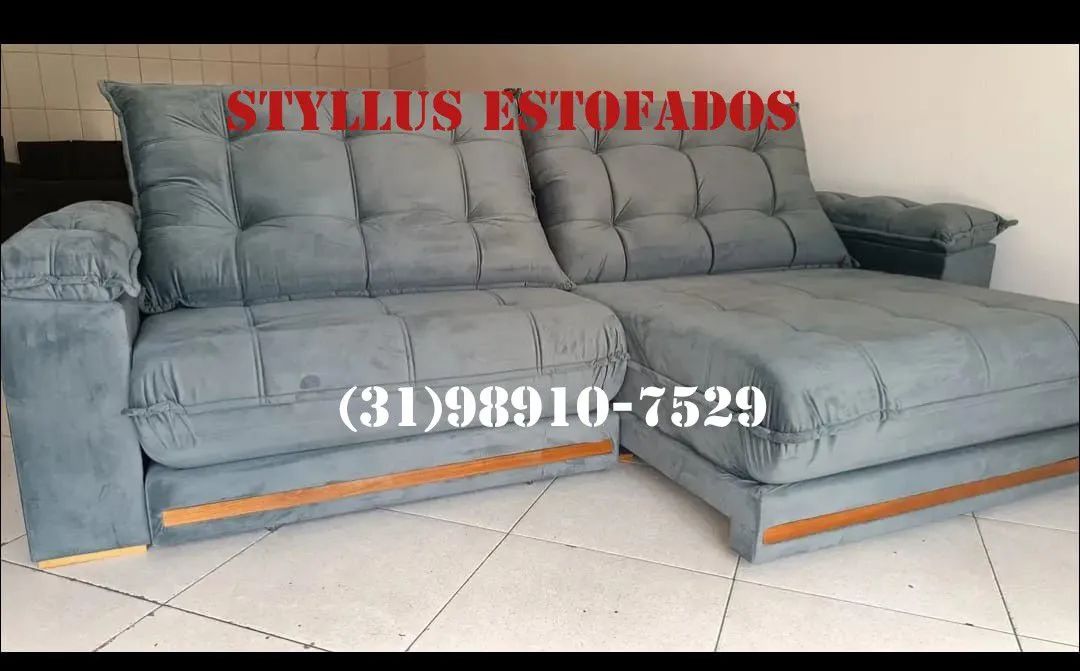 Sofá retrátil com molas ensacadas - Novo