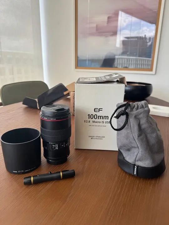 Lente Canon EF 100mm f/2.8 macro USM - Foto 3
