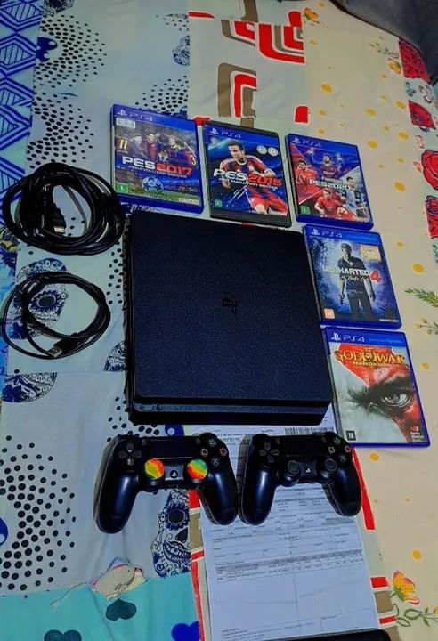 PLAYSTATION 4 SLIM 1TB DE MEMÓRIA COM NOTA FISCAL 