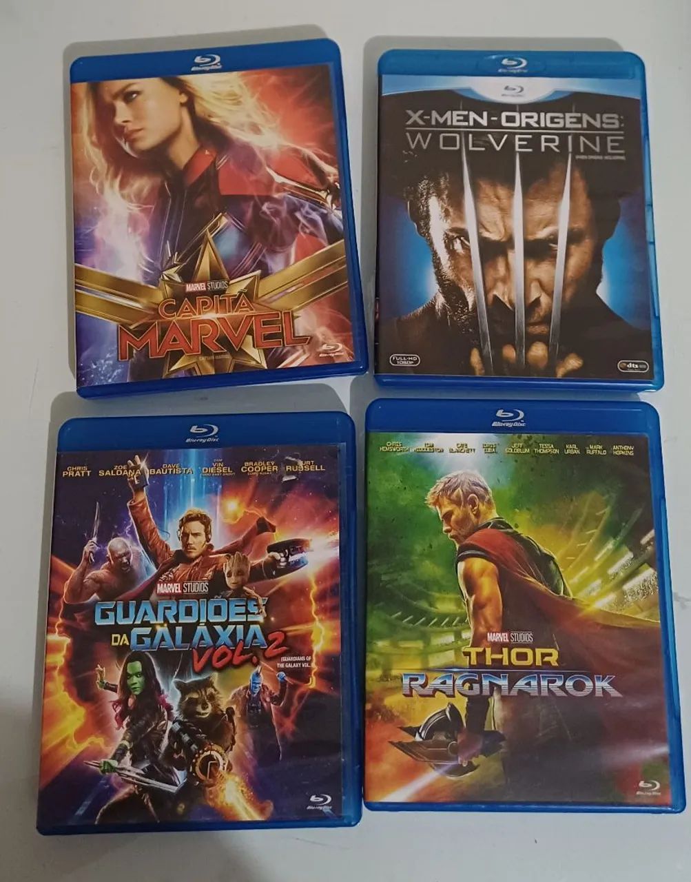 Coleção 4 blu-ray Marvel Original 