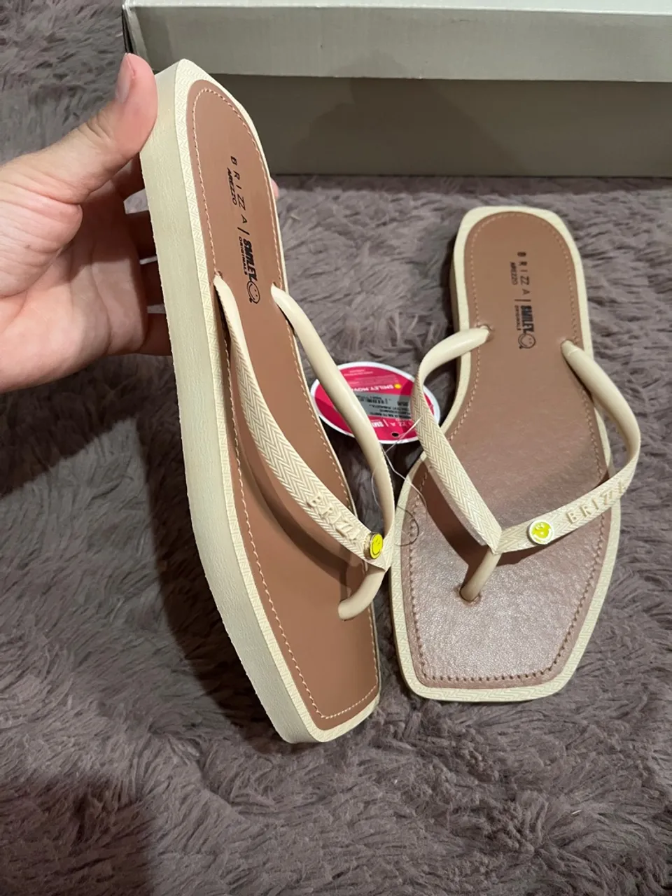 Sandálias Havaianas Brizza Bege