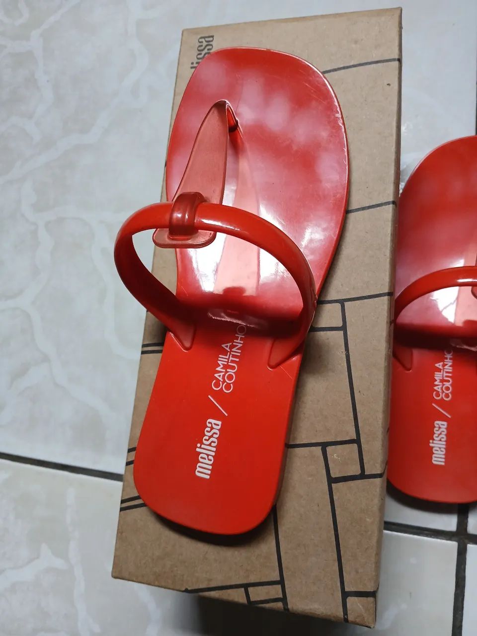 Melissa Camila Coutinho - Sandália Laranja - Foto 3