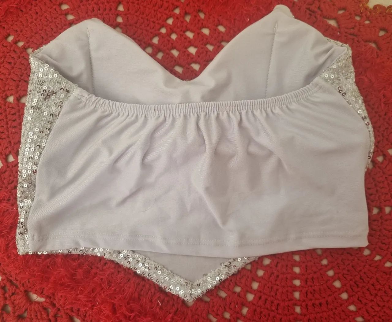 Cropped Paetê TAM Único (Veste M) - Foto 2
