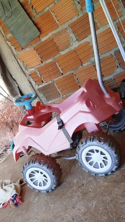 Baby Cros pedal bandeirante- Rosa - Foto 4
