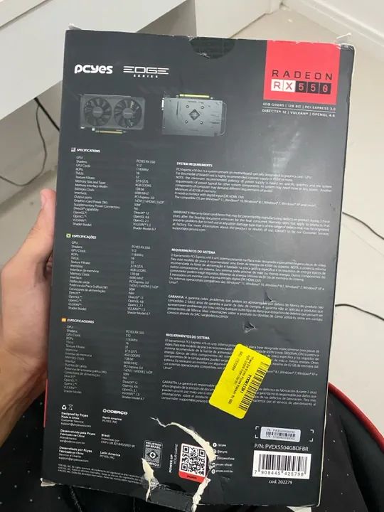 Rx 550 4gb muito nova  - Foto 2