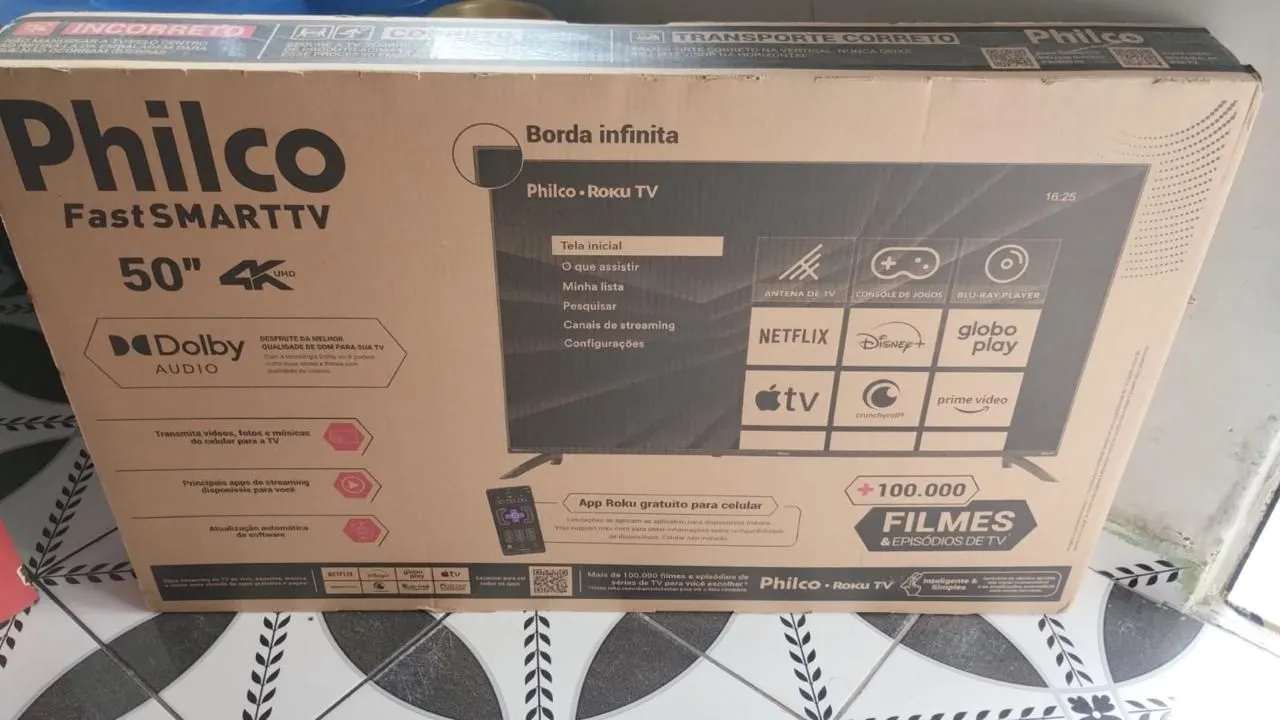 Smart TV Philco 50" 4K UHD - Roku TV