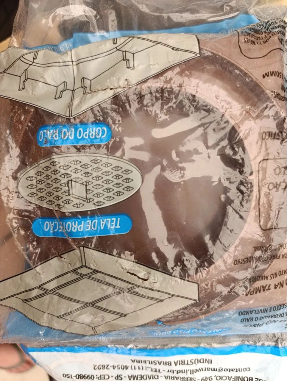 Ralo invisível 15x15 marrom  - Foto 2