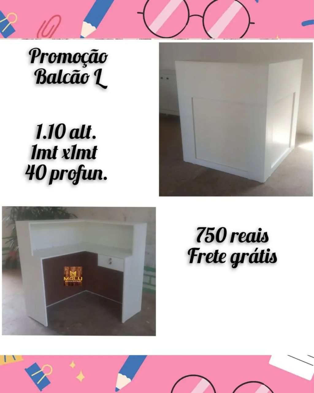 Balcão L Promocional - Frete Grátis!