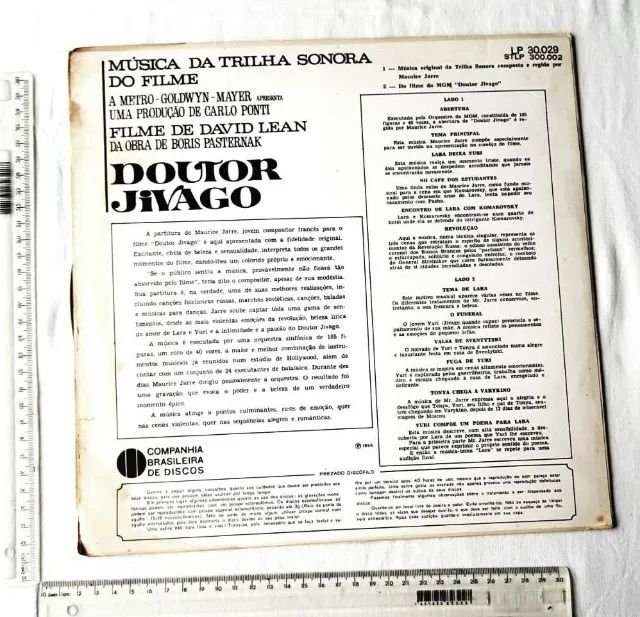 Disco Vinil - LP - Filme - Doutor Jivago (Trilha Sonora) - 1966 - Foto 2