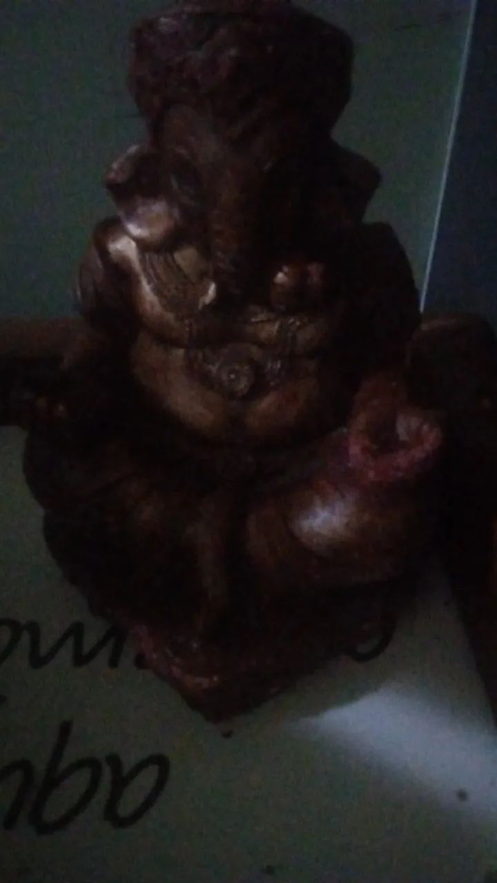 Lote com 6 estátuas gesso 