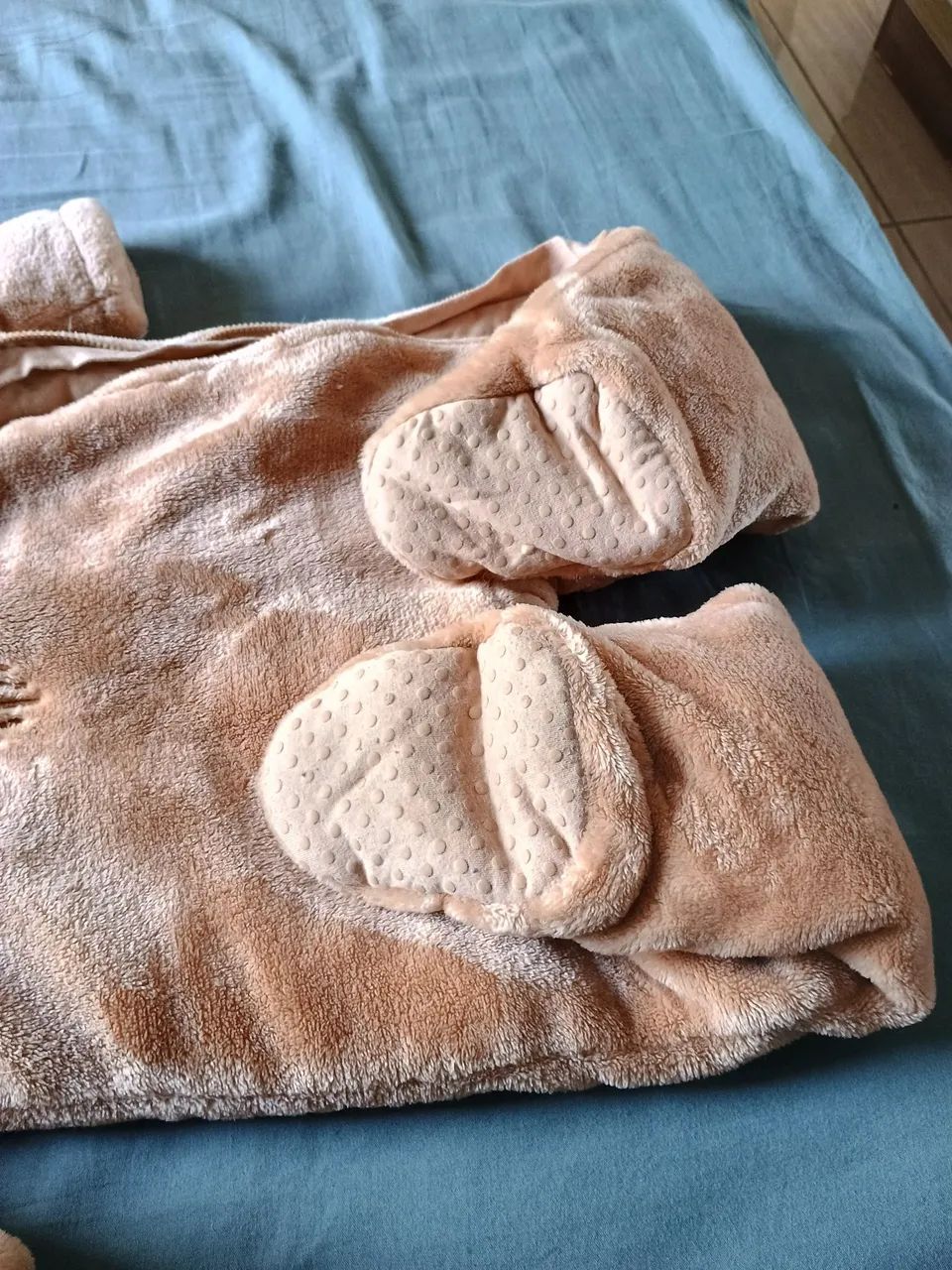Pijama infantil veste até um ano e meio precisa trocar o zíper  - Foto 2