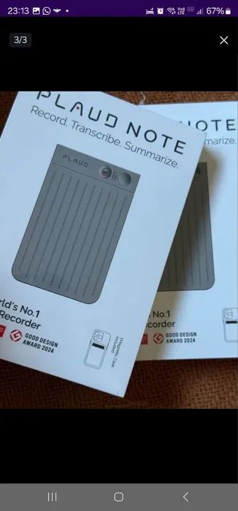 Gravador de voz AI Plaud Note - Novo - Foto 2