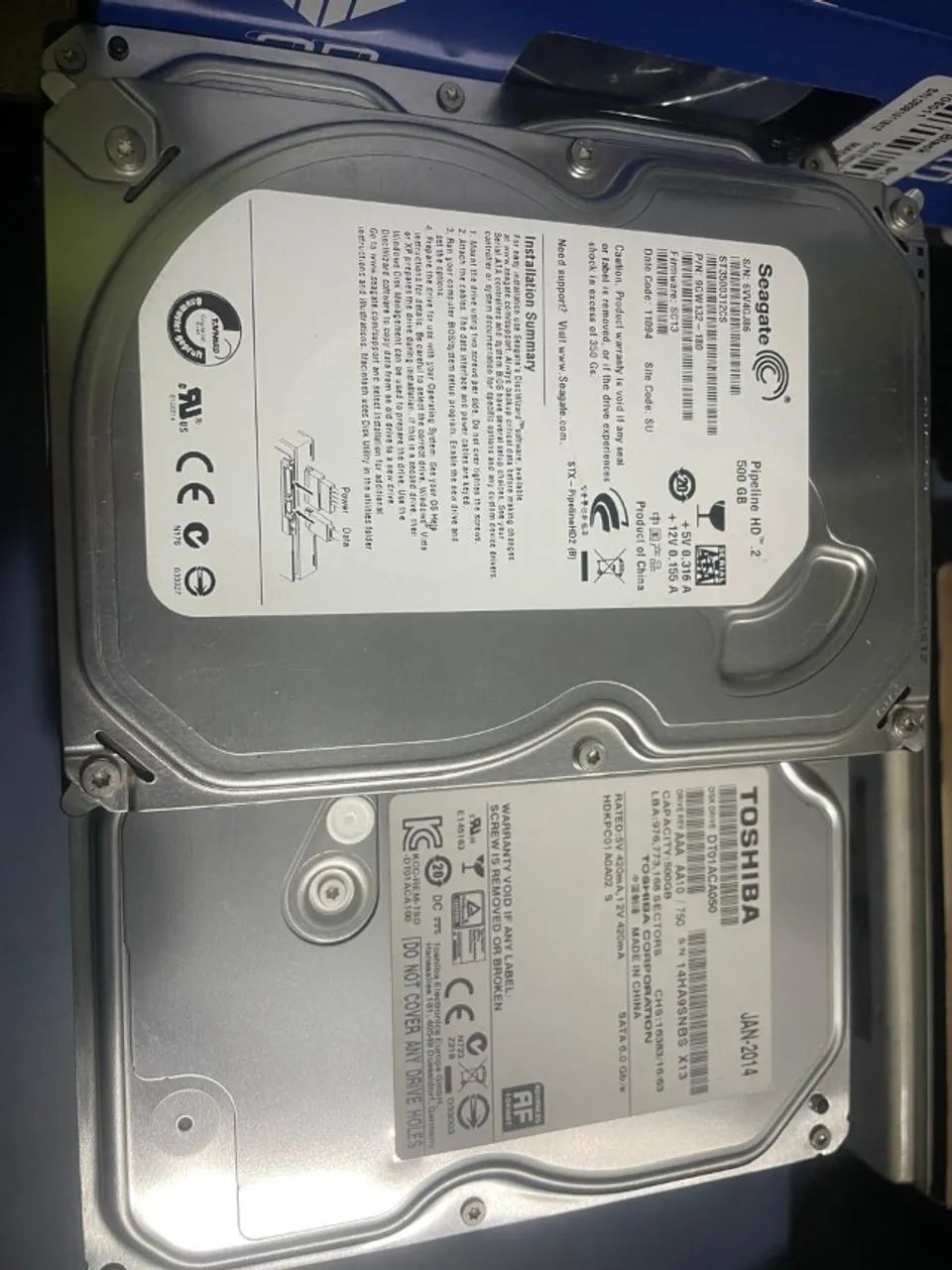 Disco rígido Toshiba Sata 500gb 3.5 DT01aca050