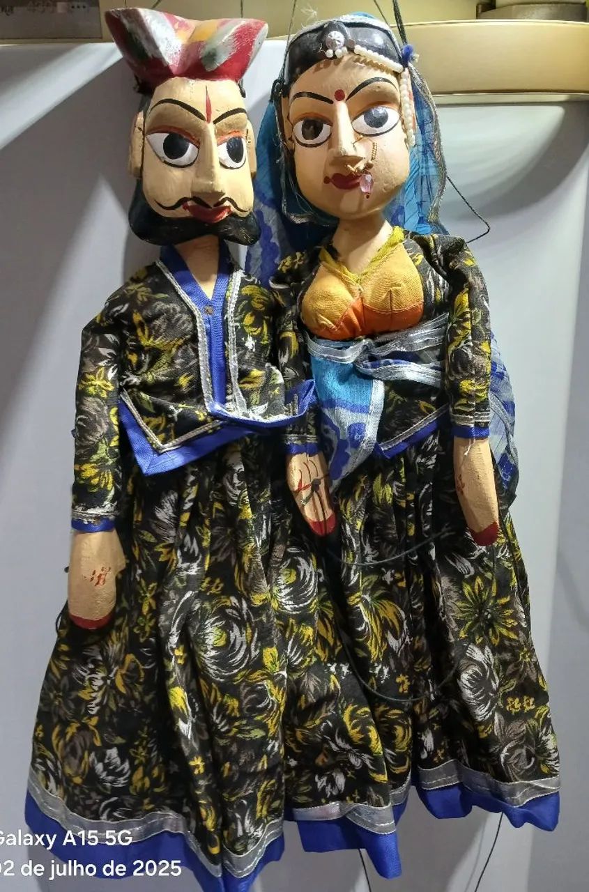 Marionetes de madeira indianos artesanais - Foto 2