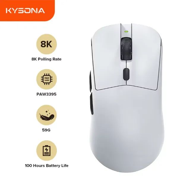 Mouse Gamer Kysona M617 8000hz