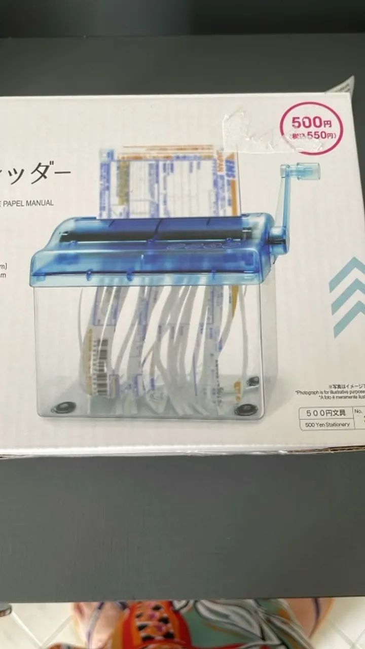 Triturador De Papel Manual.