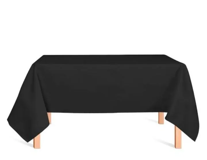 10 Toalhas de mesa preta para eventos e restaurantes