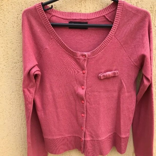 Casaquinho /suéter Rosa Clássico Zara - Foto 2